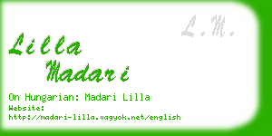 lilla madari business card